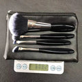 Mini 4-Piece Makeup Brush Set | Eyeshadow & Contour Makeup Brush Set QXL Black Mini 4 Piece
