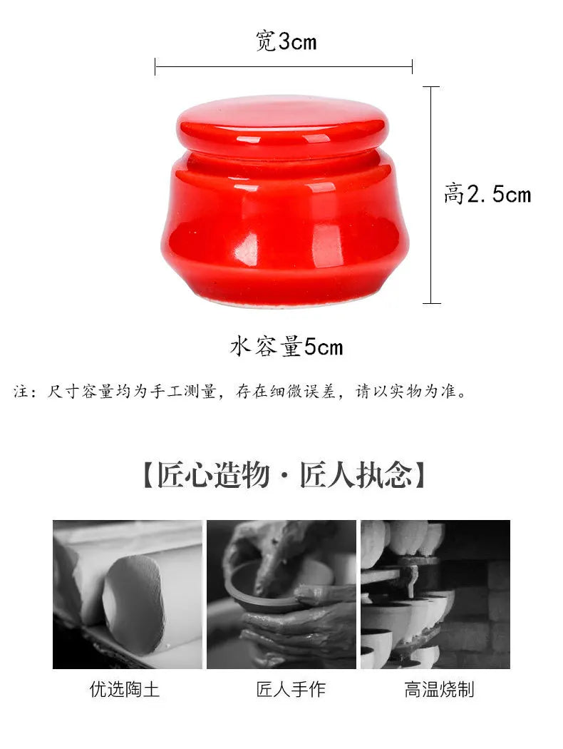 5ml Mini Ceramic Jar | Face Cream & Solid Perfume Pot Cosmetic Ceramic Jar QXL