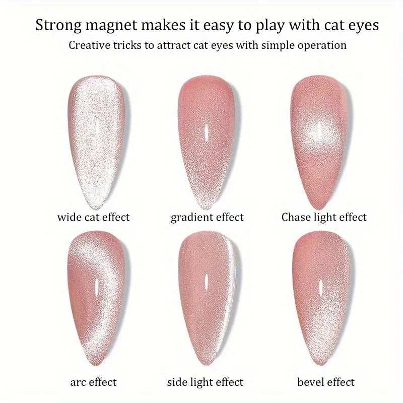 2-Pack 3D Magnetic Cat Eye Nail Art Sticks | UV Gel Tool Nail Art Magnet QXL