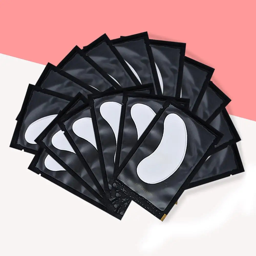 100-Pair Lint-Free Under Eye Gel Pads for Lash Extensions Lash Extension Pads QXL