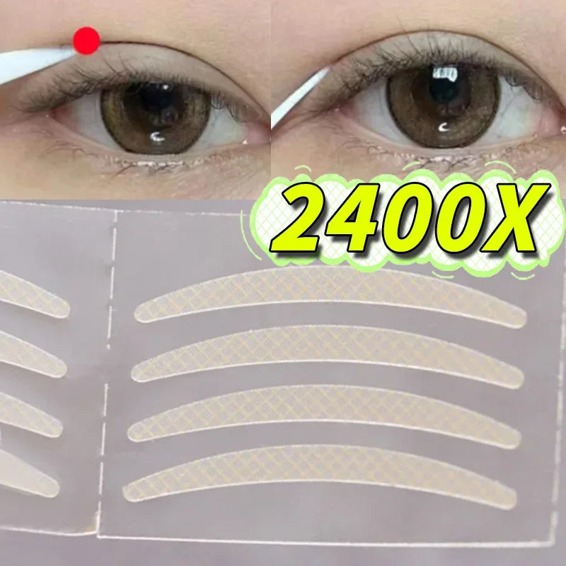 2400 Pcs Invisible Double Eyelid Tape – Self-Adhesive Eye Lift Eyelid Tape Stickers QXL