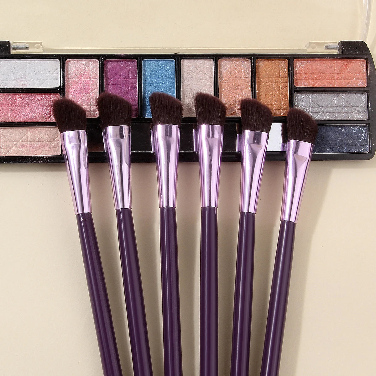 6-Pc Eye Makeup Brush Set – Wooden Handle | KOSSHOW Eye Makeup Brush Set QXL