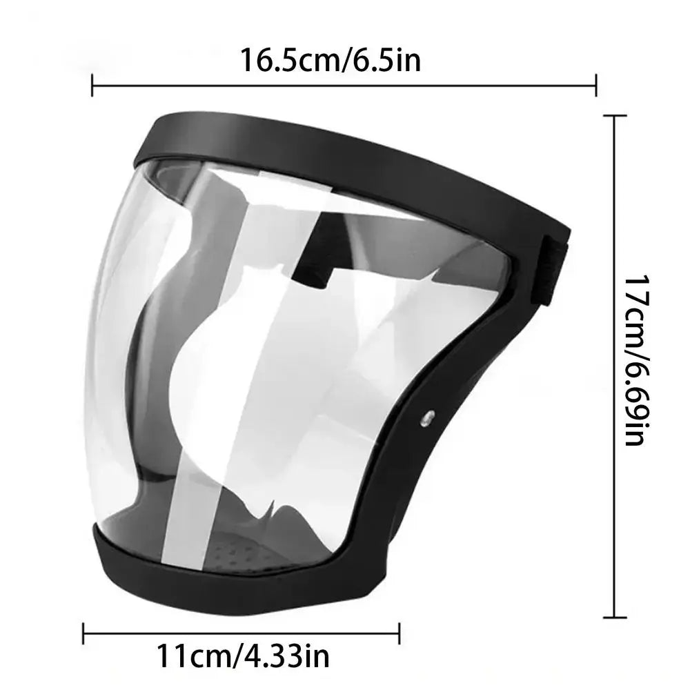 Transparent Anti-Fog Full Face Shield | PC Lens Protector Face Shield QXL set
