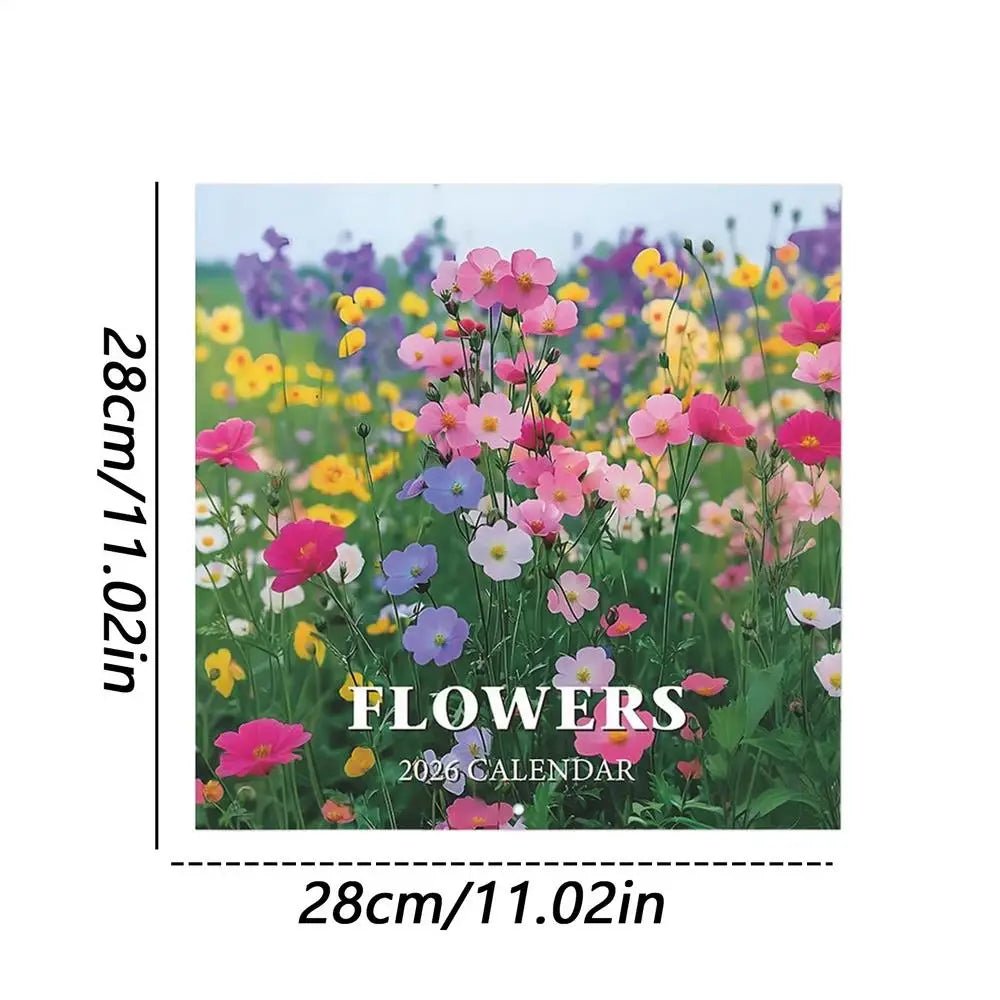 2026 Floral Wall Calendar – Monthly Planner 11×11 in Wall Calendar QXL Floral Wall Calendar
