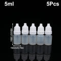 5-Pack Squeezable Plastic Dropper Bottles 3–100ml Refillable Squeezable Dropper Bottles QXL 5ml
