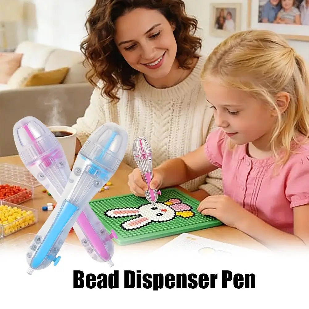 Fuse Bead Dispenser Pen | Press-Type DIY Craft Tool Bead Dispenser Pen QXL