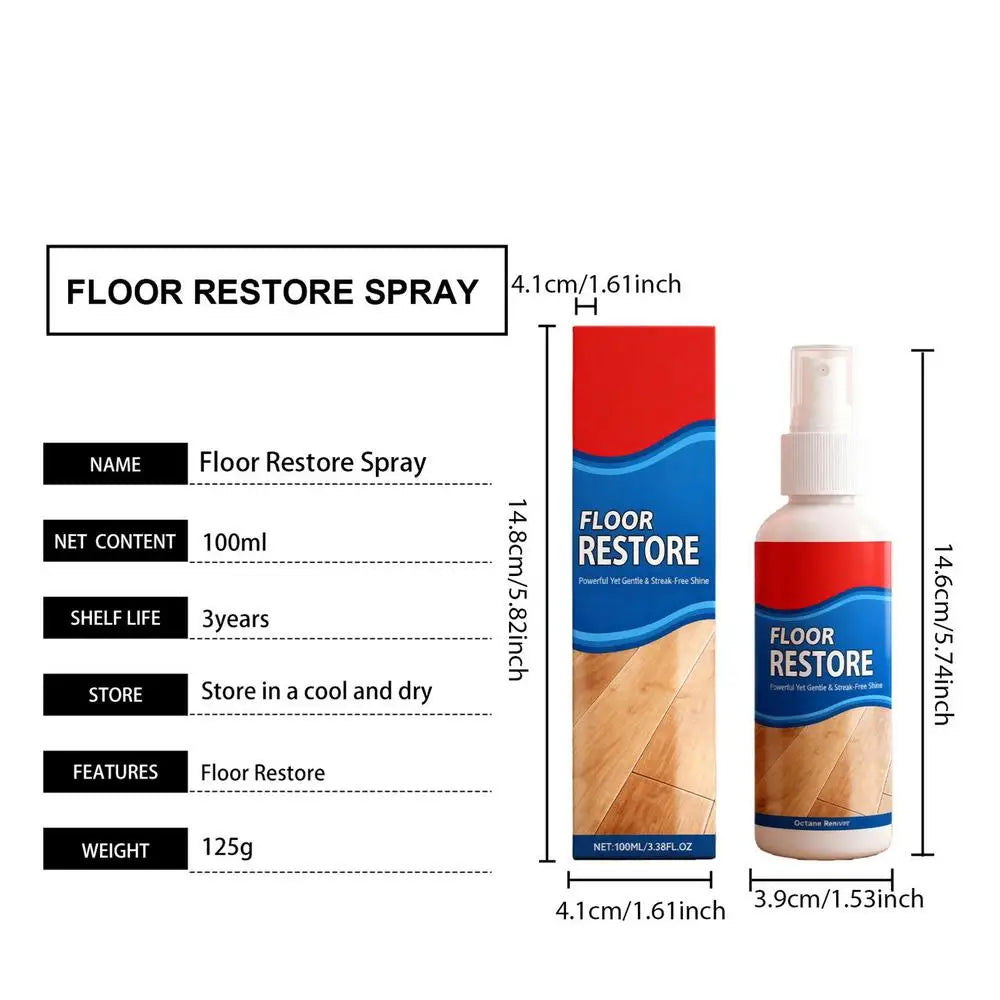 100ml Wood Floor Restorer & Polish | Hardwood Renewal Liquid Floor Renewal Solution QXL 1pcs