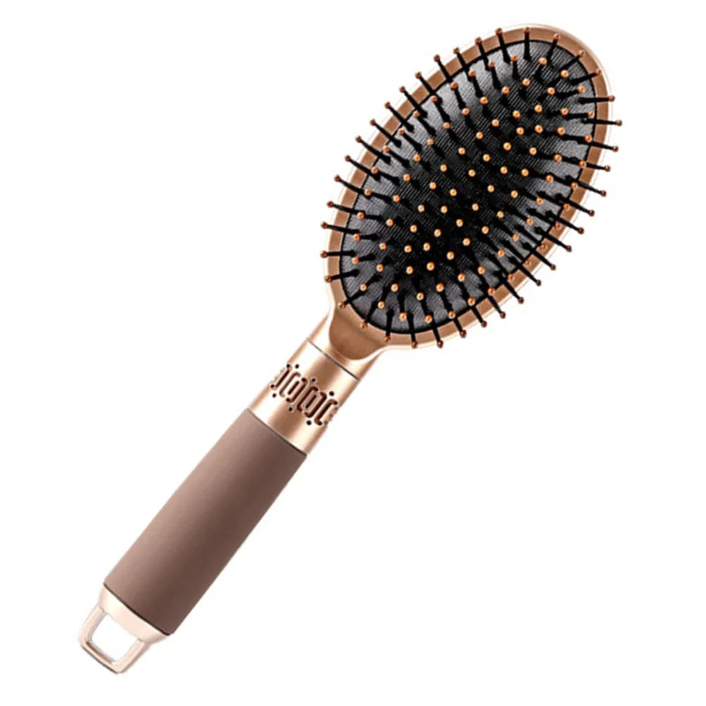 Oval Cushion Detangling Hair Brush | Non-Slip Scalp Care Cushion Hair Brush QXL