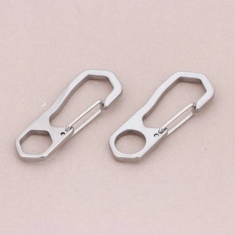 Stainless Steel Carabiner Clips 2/5-Pack | Rustproof Spring Buckle Carabiner Spring Clips QXL
