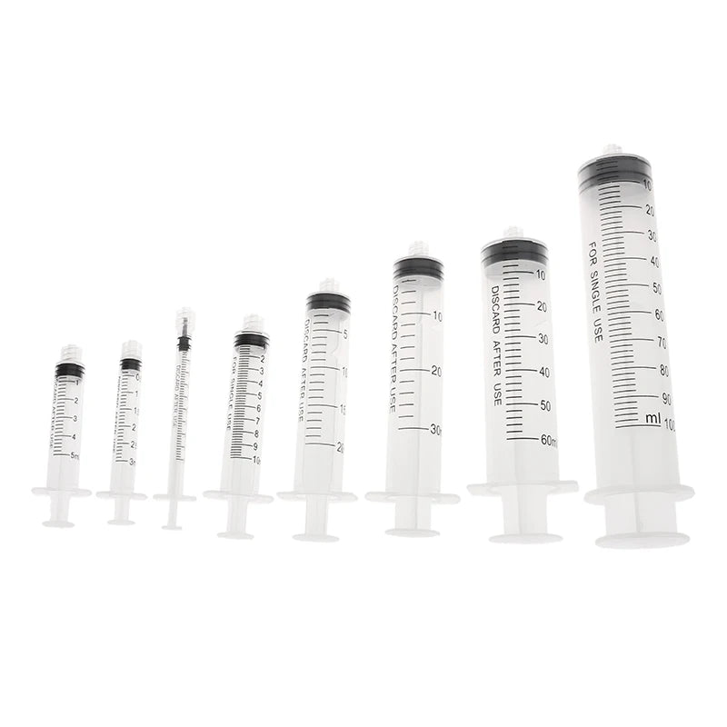10-Pack Luer Lock Plastic Syringes 1–10ml | Measuring Set Plastic Luer Lock Syringes QXL