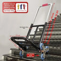Heavy-Duty Folding 3-Wheel Stair Climbing Hand Truck Cart Folding Hand Truck QXL black