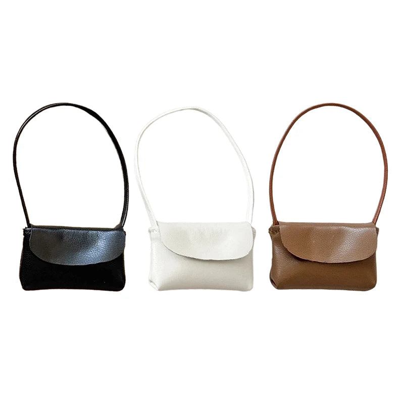 Miniature PU Leather Doll Handbag | 1/12 Dollhouse Accessory Doll Accessory QXL