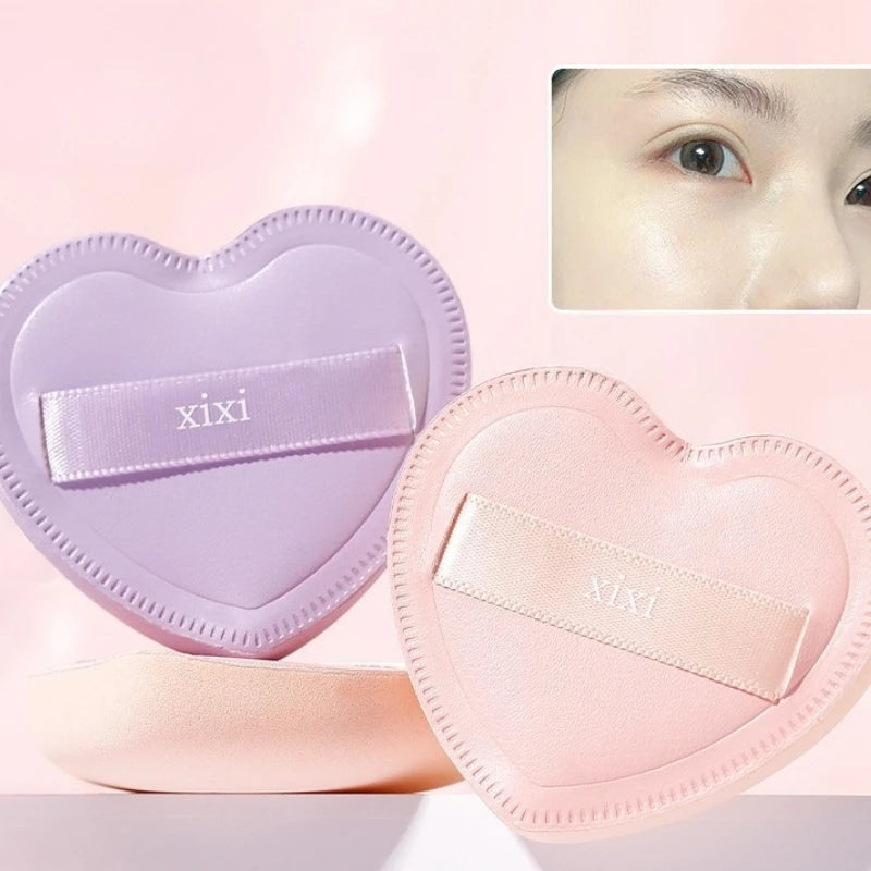 Heart-Shaped Makeup Sponge Powder Puff | Foundation & Concealer Makeup Sponge Puff QXL