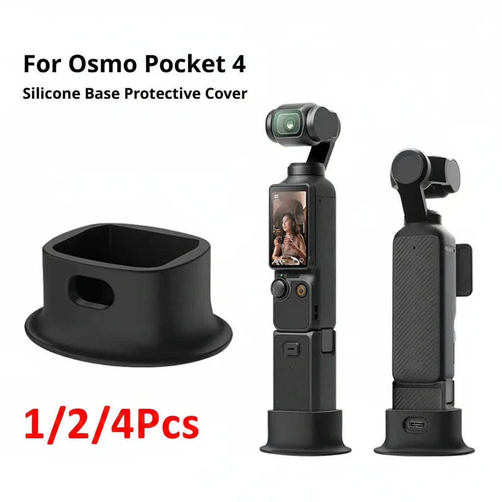 Silicone Anti-Slip Base for DJI Osmo Pocket 4 | Expansion Bracket Camera Silicone Base QXL