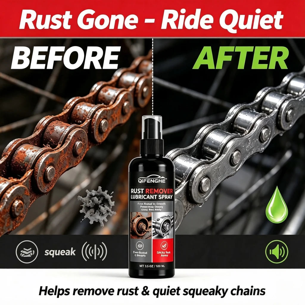 QIFENGHE 100ml Rust Remover Lubricant Spray | Metal & Car Rust Remover Spray QXL
