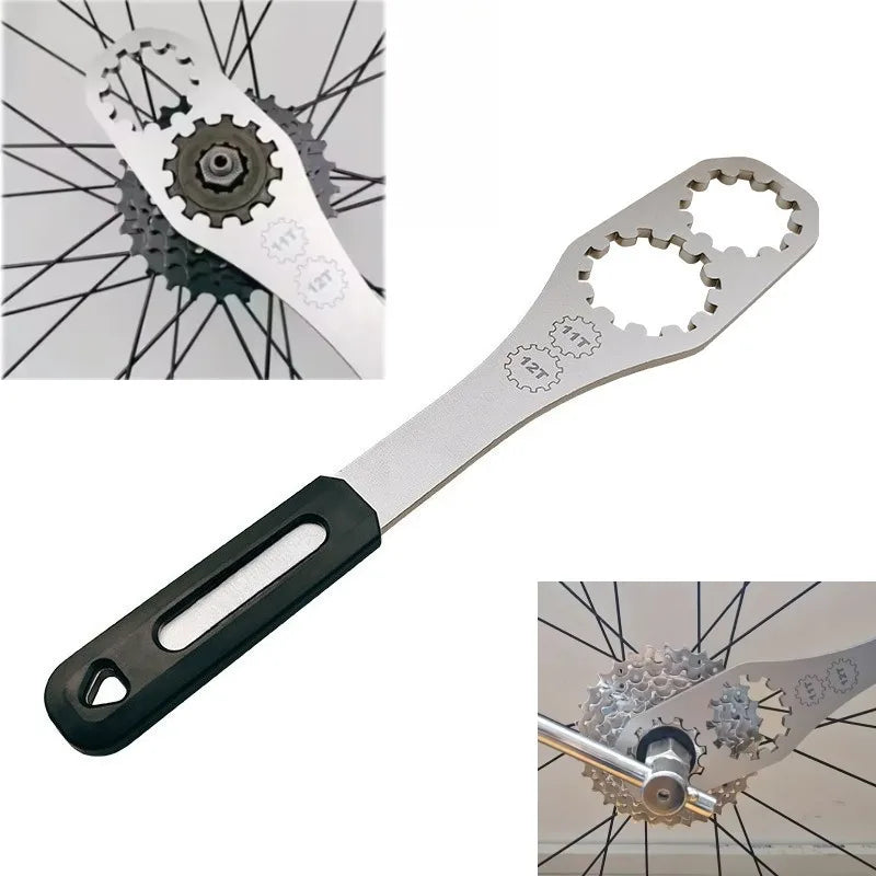 Bicycle Adjustable Sprocket & Freewheel Removal Wrench Tool Bicycle Repair Tool QXL