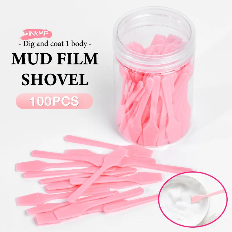 100-Pack Mini Cosmetic Spatulas | Cream & Mask Applicators Cosmetic Applicator Spatulas QXL