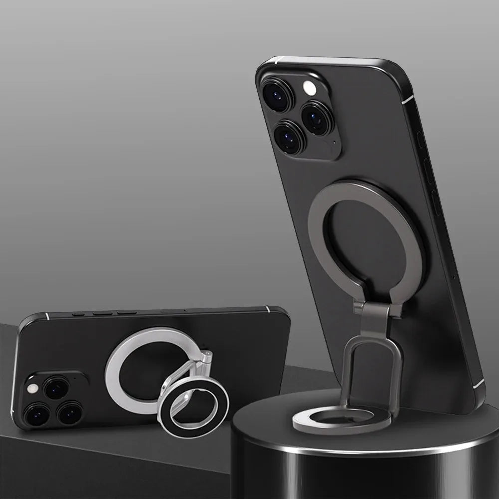 Dual Magnetic Phone Ring Grip Kickstand – iPhone & Samsung Phone Ring Stand QXL