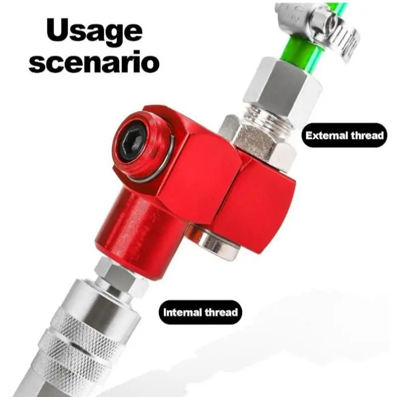 360° Swivel Air Connector 1/4 NPT Aluminum Pneumatic Fitting Pneumatic Swivel Fitting QXL