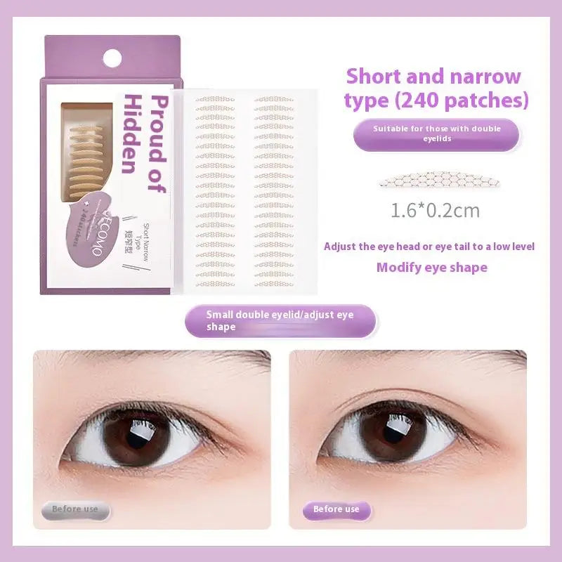 Invisible Double Eyelid Tape Stickers 90/240-Pc Natural Lift Eyelid Tape Stickers QXL D