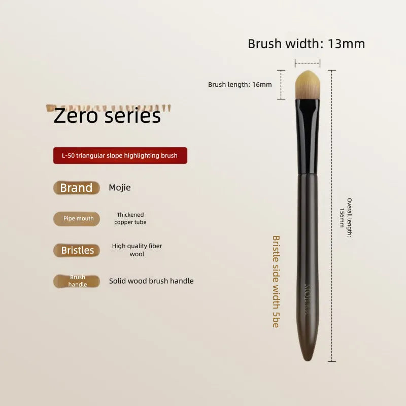 Triangular Highlighter & Concealer Brush | Wool Fiber L50 Highlighter Makeup Brush QXL L50