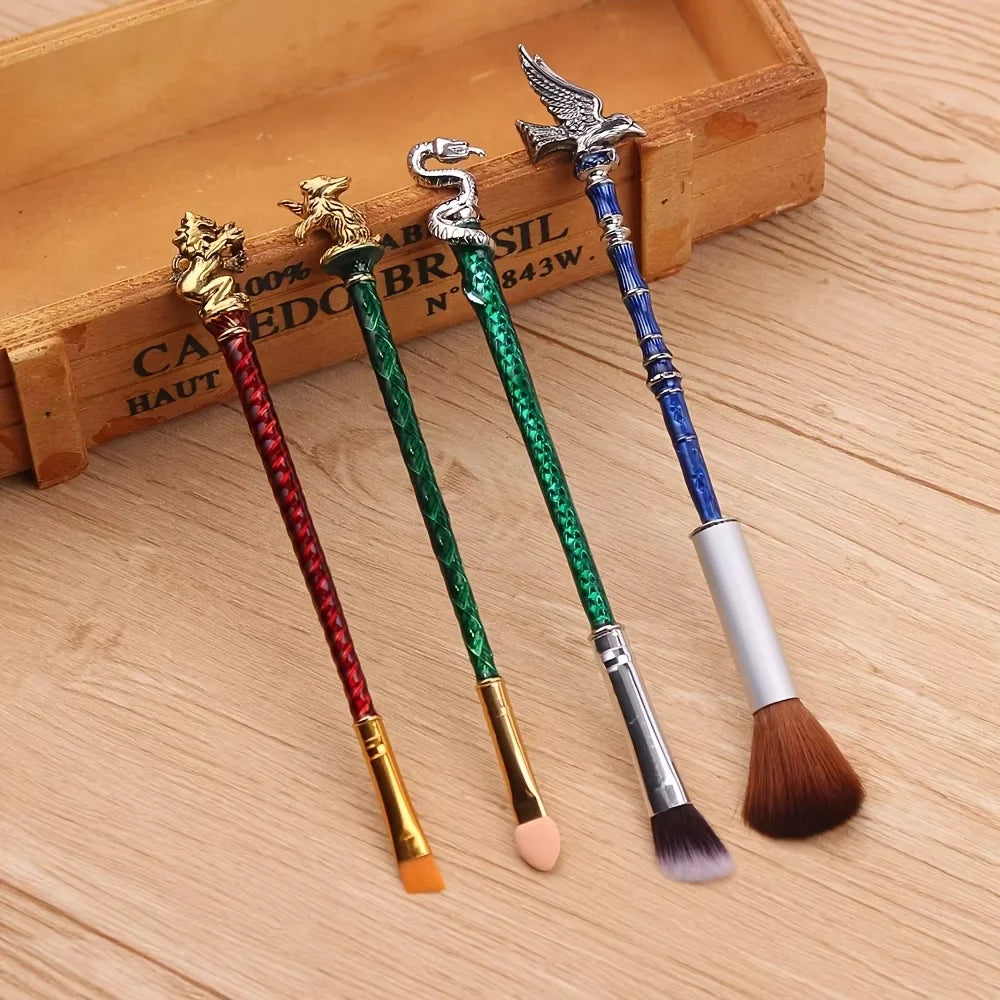 8-Pc Kawaii Pink Makeup Brush Set with Anime Velvet Pouch Makeup Brush Set QXL