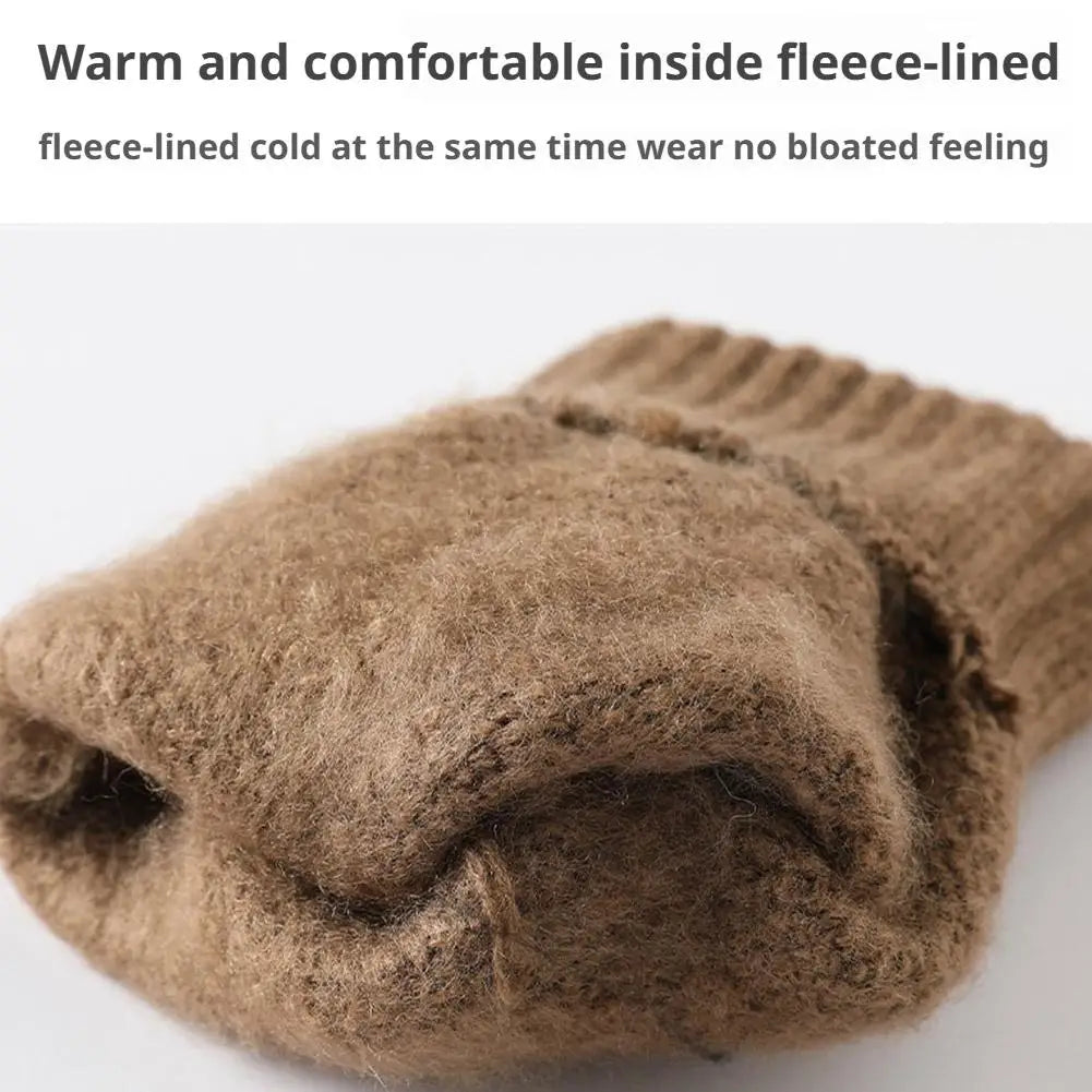 Fleece-Lined Touchscreen Winter Gloves – Unisex Pineapple Pattern Winter Touchscreen Gloves QXL