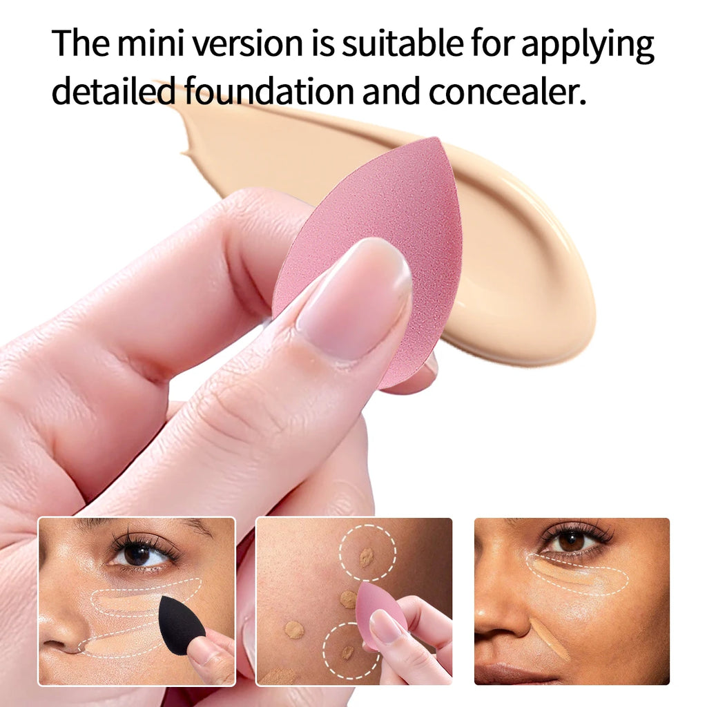 KOSSHOW 8-Pack Mini Makeup Sponges | Precision Concealer Blending Mini Makeup Sponges QXL