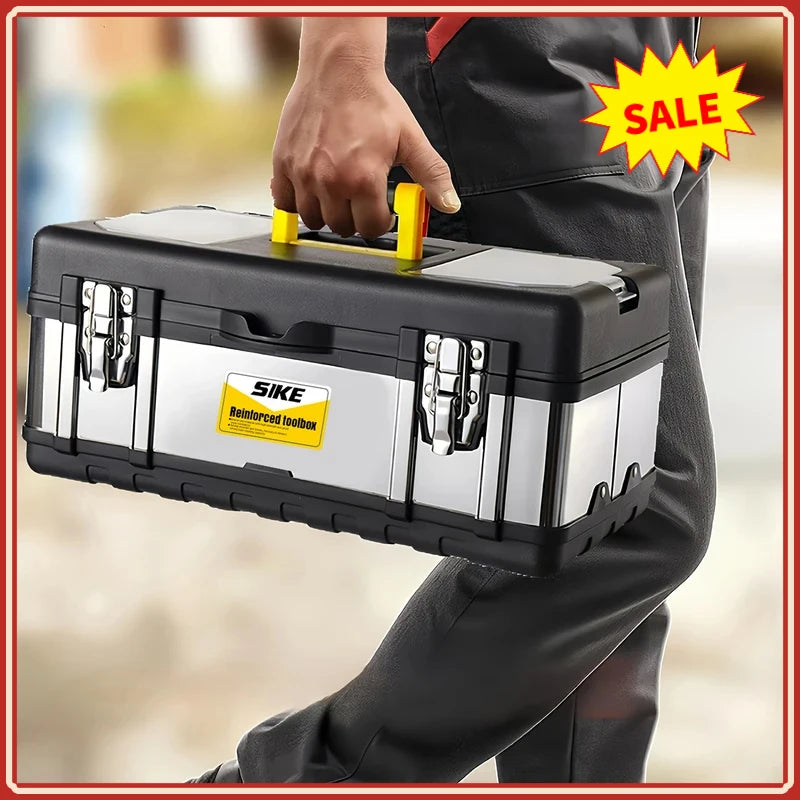 Double Layer Stainless Steel Hardware Tool Storage Box Tool Storage Box QXL
