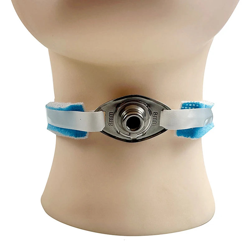 Tracheostomy Tube Holder Collar | Hook & Loop Reusable Tracheostomy Tube Holder QXL