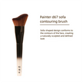 D67 Wavy Angled Contouring Brush | Face Sculpting Tool Contouring Makeup Brush QXL D67 Sofa Contouring