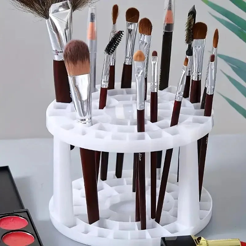 Desktop Makeup Brush & Lipstick Organizer | Cosmetic Storage Rack Makeup Brush Organizer QXL