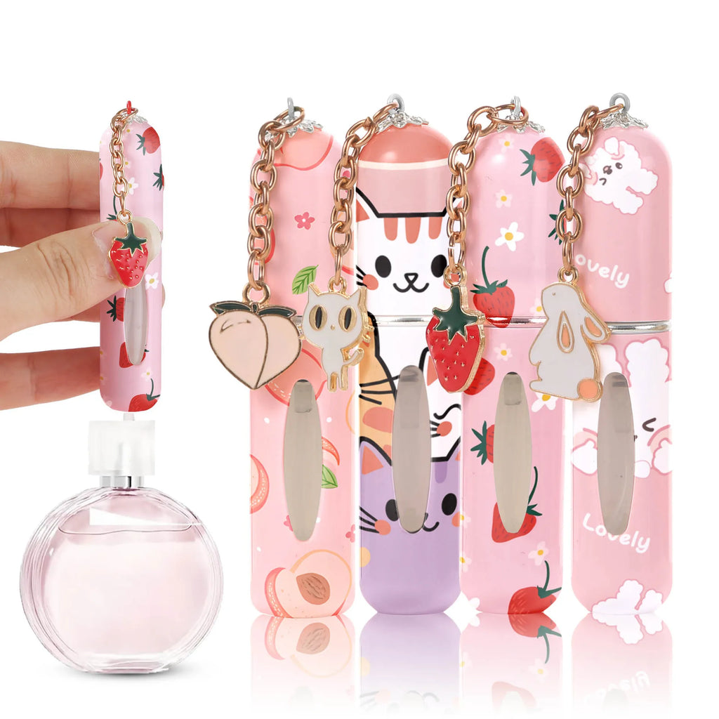 5ml Mini Refillable Perfume Spray Bottle | Flower Pattern Pendant Perfume Spray Bottle QXL