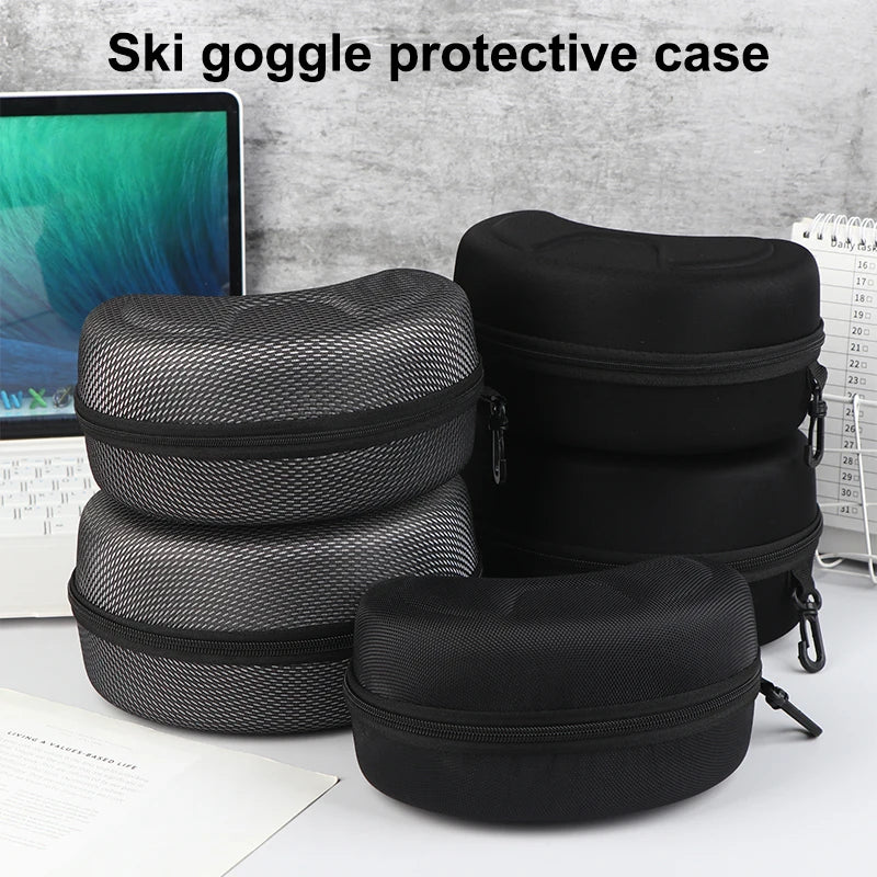 Hard EVA Ski Snowboard Goggle Case | Shockproof Carry Case Goggle Carrying Case QXL
