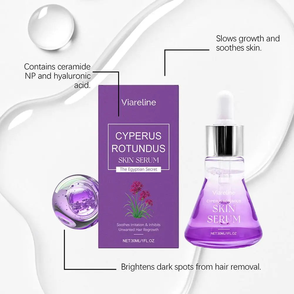 30ml Cyperus Rotundus After-Wax Serum | Hydrating & Brightening After-Wax Skin Serum QXL
