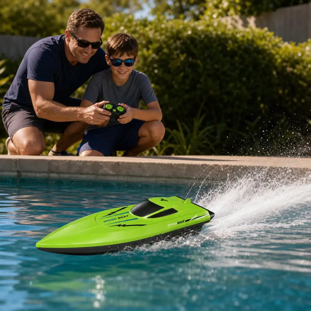 RC Speed Boat for Kids 6+ | Dual Motor Remote Control Toy RC Boat Toy QXL