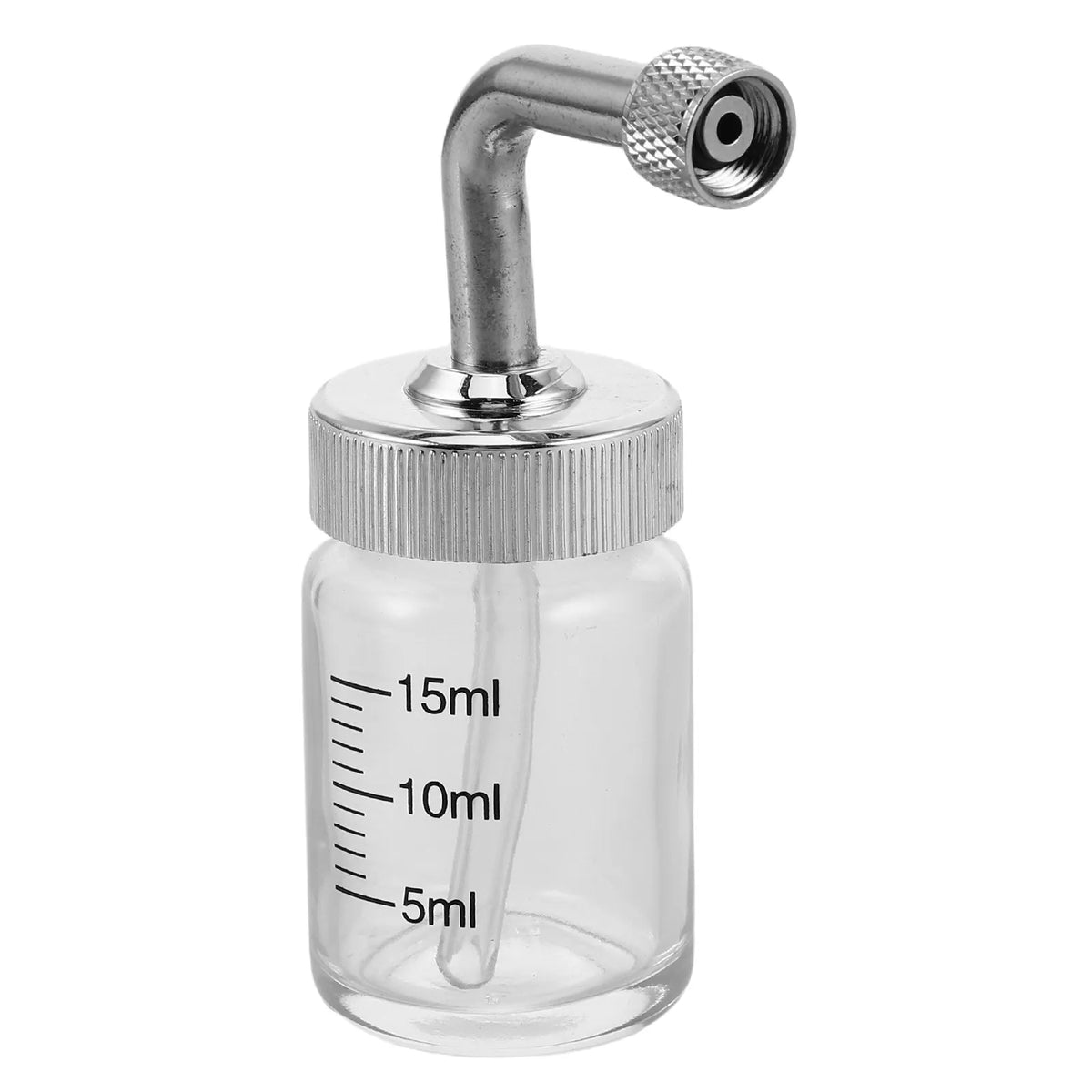 15ml Glass Airbrush Paint Storage Bottle | Clear Jar with Lid Airbrush Storage Jar QXL Default Title