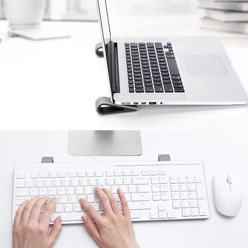 Compact Laptop Keyboard Riser Stand | Rubber Tilting Wedge Laptop Keyboard Stand QXL