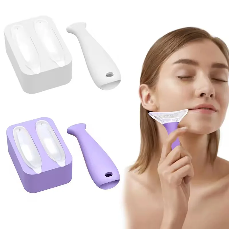 Facial Ice Roller Set with 2 Rollers & Carry Case | Skin Cooling Facial Ice Roller QXL