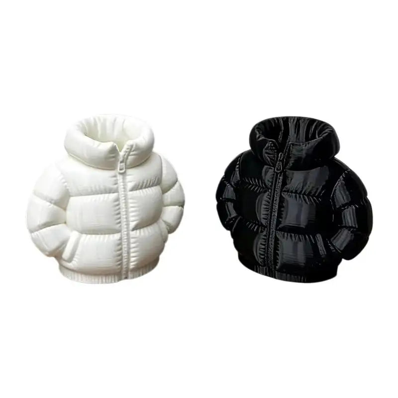 3D-Printed Down Jacket Pen Holder & Coaster Set Desktop Pen Holder QXL