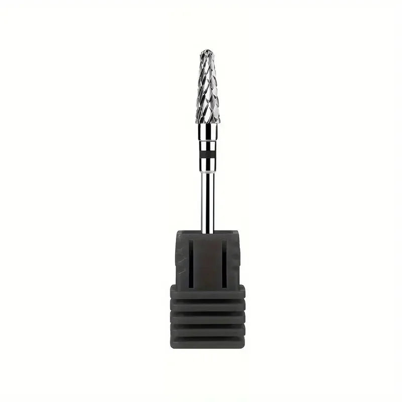 FUMOSIK Tungsten Carbide Bullet Nail Drill Bit 3/32 Manicure Nail Drill Bit QXL Black XC