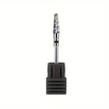 FUMOSIK Tungsten Carbide Bullet Nail Drill Bit 3/32 Manicure Nail Drill Bit QXL Black XC