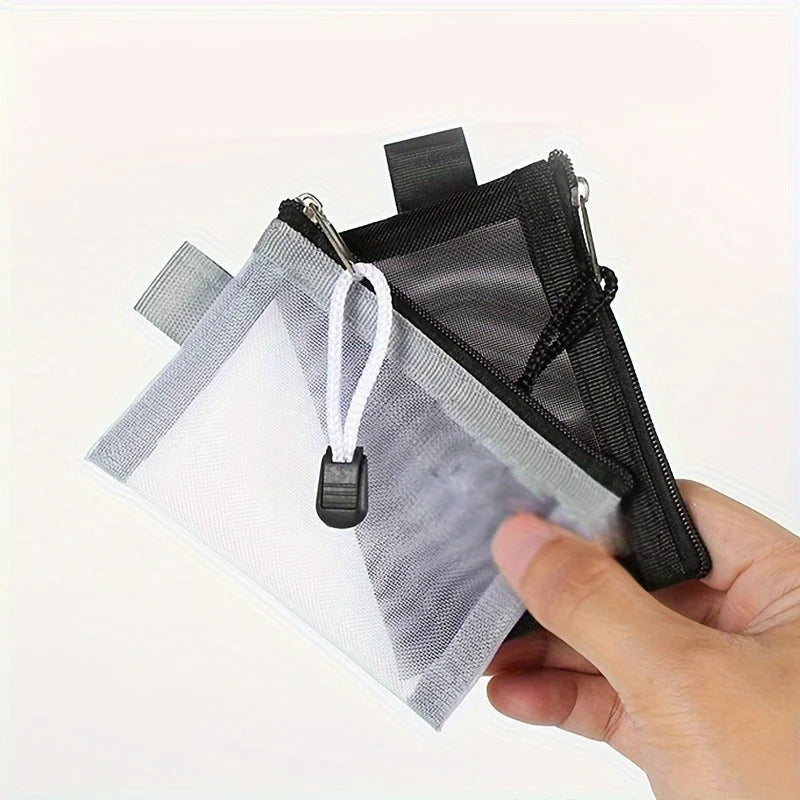 Mini Mesh Zipper Coin Purse | Portable Card & Wallet Bag Mini Coin Purse QXL