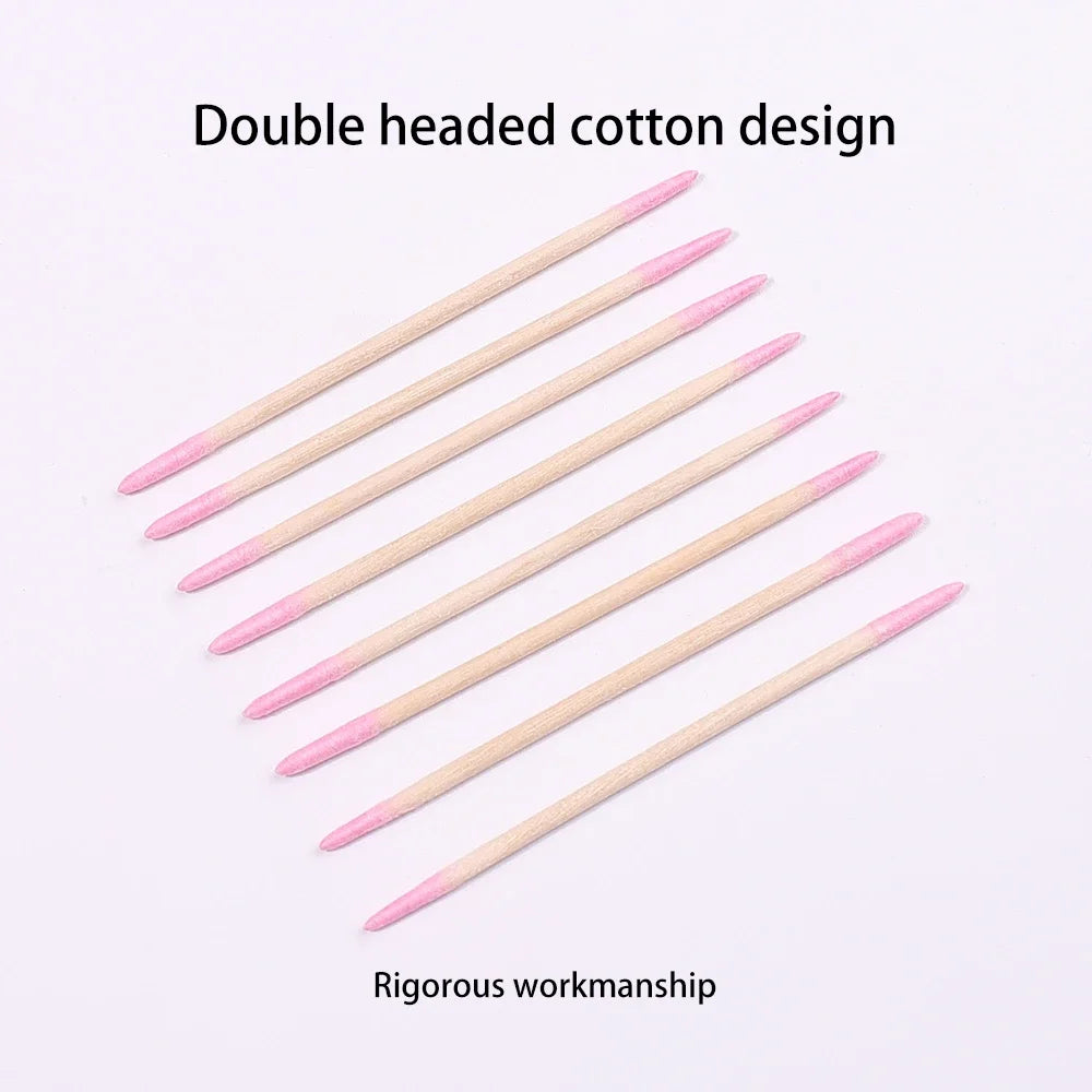 Wooden Cotton Swab Nail Polish Corrector Sticks | 1–10 Pack Nail Corrector Swabs QXL