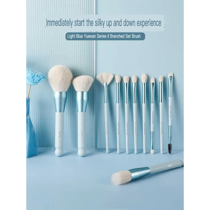 11-Piece Makeup Brush Set | Blush, Powder & Eyeshadow Makeup Brush Set QXL