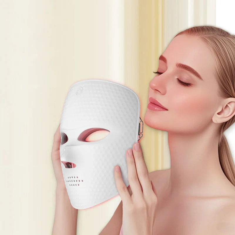 LED Red Light Therapy Face Mask | 3 Modes & 2500mAh Battery LED Therapy Face Mask QXL