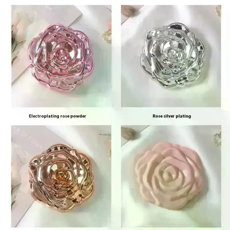 Retro Rose Double-Sided Compact Pocket Mirror | Folding Compact Pocket Mirror QXL