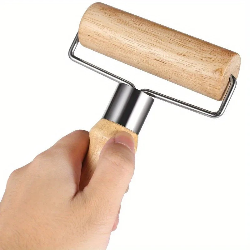Wooden Rolling Pin for Baking | Thick Handle Dough Roller Wooden Rolling Pin QXL