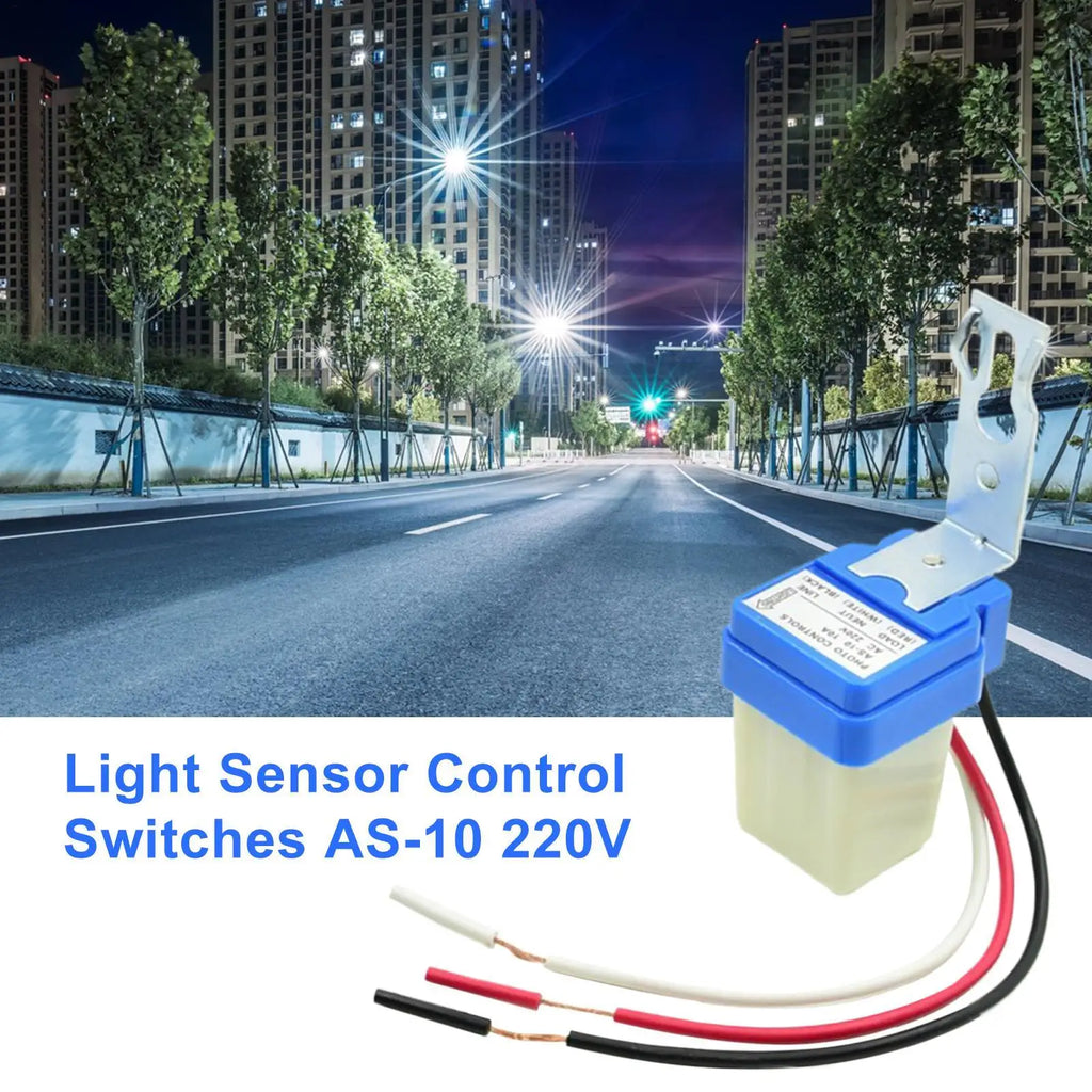 220V Photocell Light Switch | Auto On/Off Sensor IP44 10A Photocell Light Switch QXL
