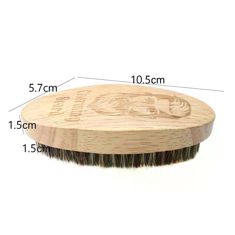 Boar Bristle Men's Shaving Brush | Wood Handle Beard Grooming Men's Shaving Brush QXL